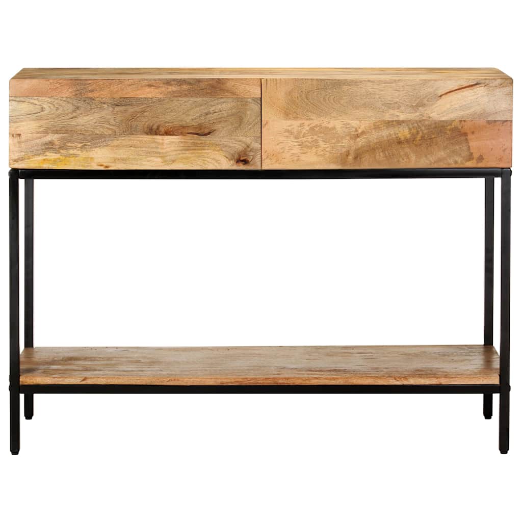 Vidaxl wandtafel 100x35x76 cm massief mangohout