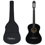 Vidaxl Guitar Classic Prospitore con Tas 4 4 39 Black