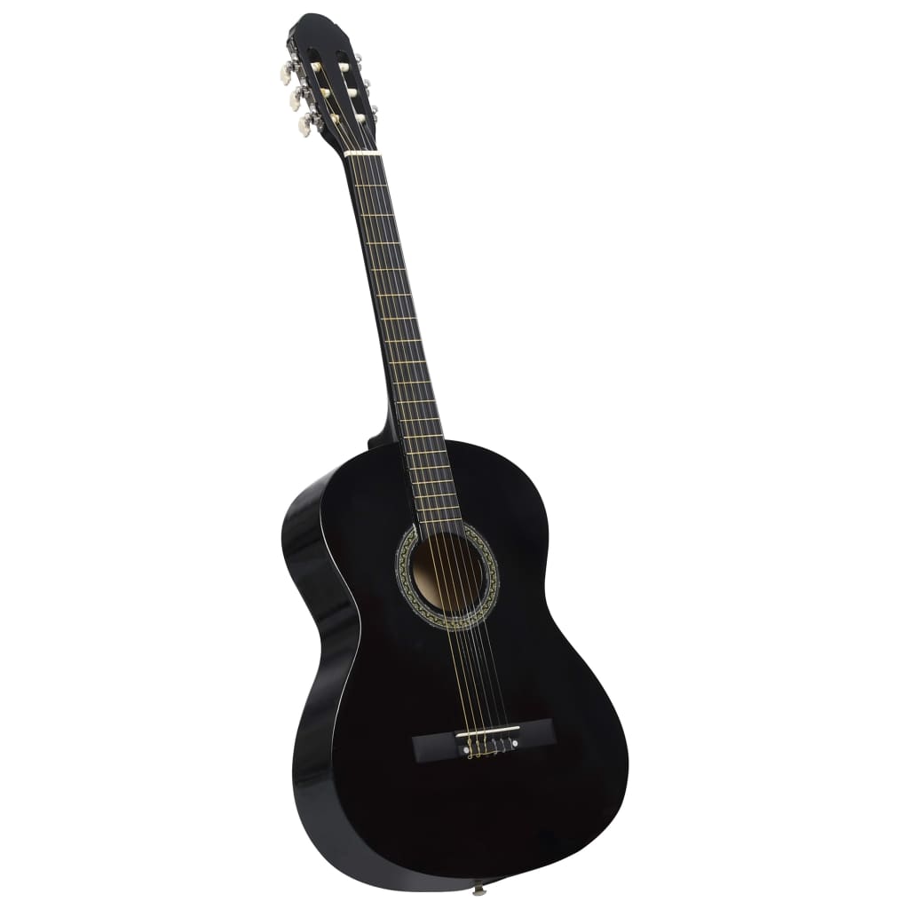 VidaXL Gitaar klassiek beginner met tas 4 4 39 zwart