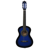 Vidaxl Guitar Classic Beginner Children with Tas 1 2 34 Blue