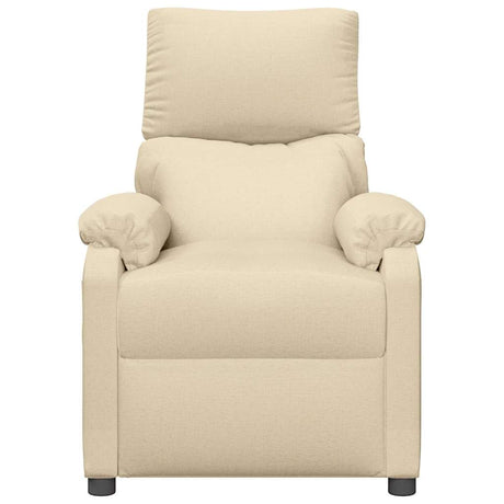 Vidaxl massagestoel stof crèmekleurig