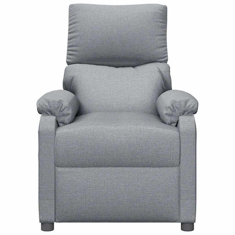 Vidaxl massagestoel stof lichtgrijs
