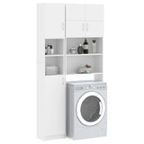 VidaXL Washing machine cupboard set processed Wood White