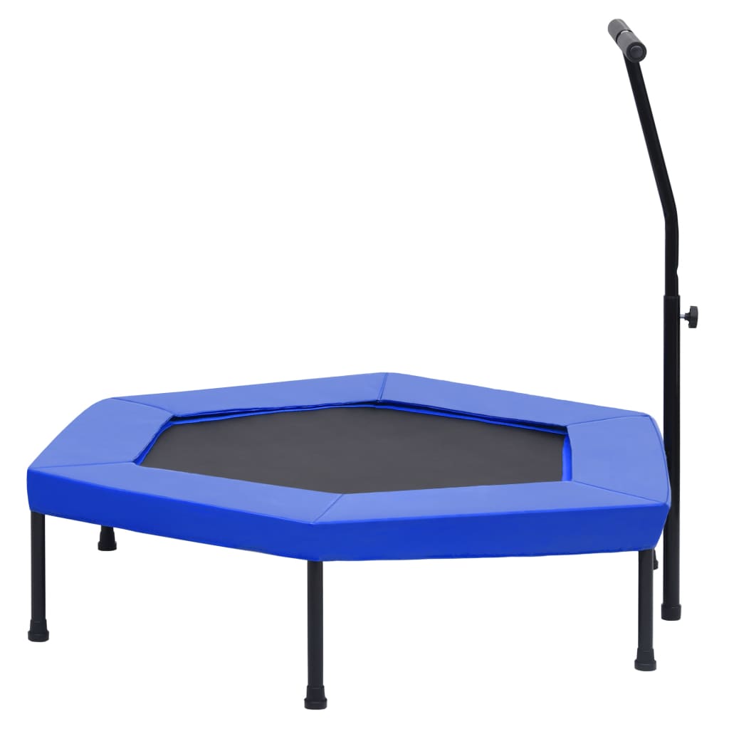 Vidaxl FitnessTrampoline med håndtakets sikkerhetsmatte sekskantet 122 cm