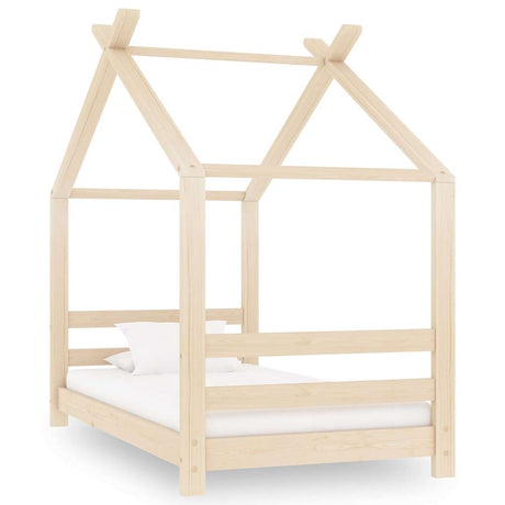 Vidaxl kinderbedframe massief grenenhout 70x140 cm