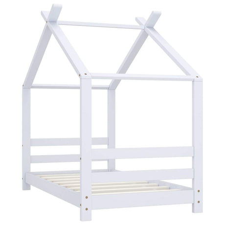 Vidaxl kinderbedframe massief grenenhout wit 70x140 cm