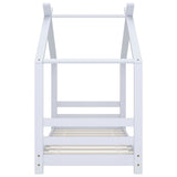 Vidaxl kinderbedframe massief grenenhout wit 70x140 cm