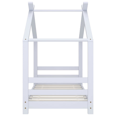 Vidaxl kinderbedframe massief grenenhout wit 70x140 cm