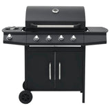 Vidaxl Gasbarbecue 4+1 Zona di cottura Black