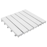 Vidaxl Terrace Płytki 10 szt. 30x30 cm Solid Acaciahout White