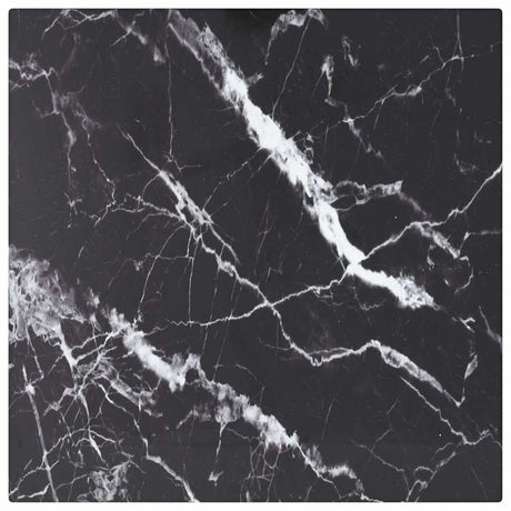 Vidaxl tafelblad 30x30 cm 6 mm gehard glas met marmeren design zwart