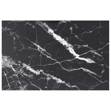 Vidaxl tafelblad 100x62 cm 8 mm gehard glas met marmeren design zwart
