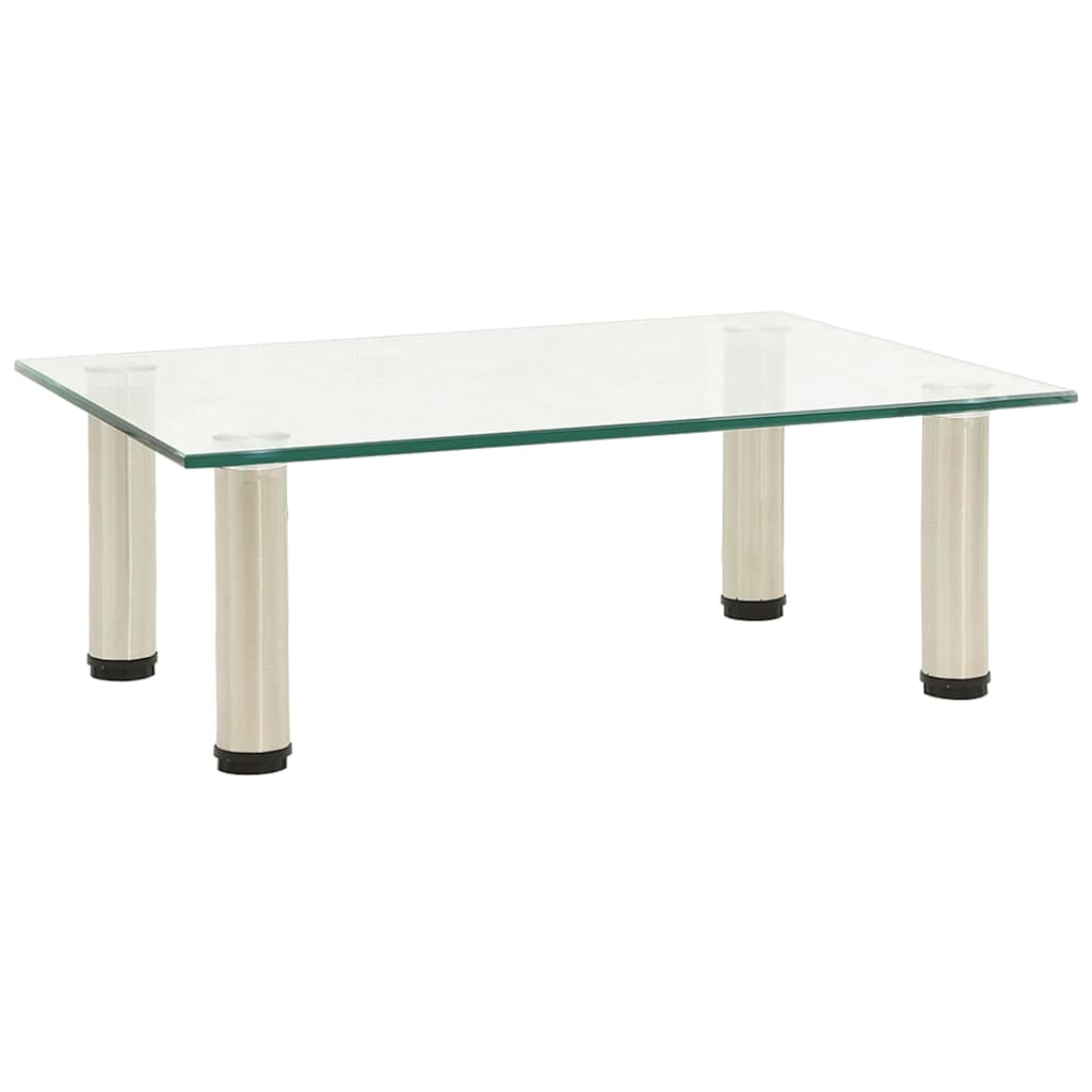 Vidaxl tv-meubel 40x35x17 cm gehard glas transparant