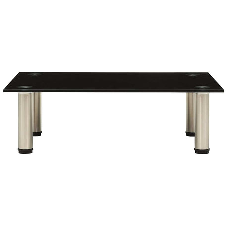 Vidaxl tv-meubel 60x35x17 cm gehard glas zwart