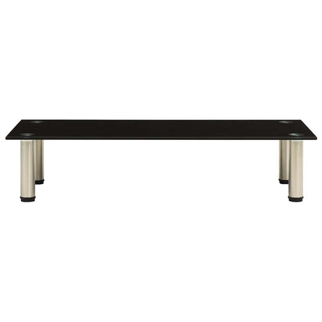 Vidaxl tv-meubel 80x35x17 cm gehard glas zwart