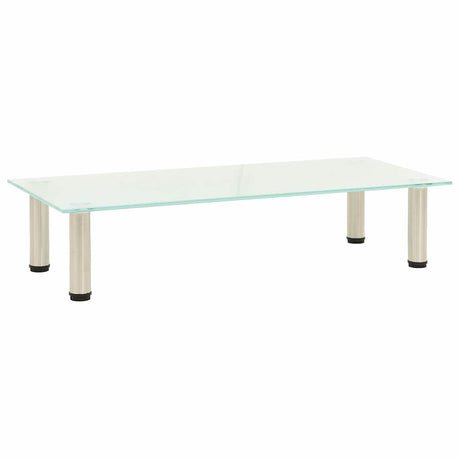 Vidaxl tv-meubel 80x35x17 cm gehard glas mat