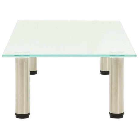 Vidaxl tv-meubel 80x35x17 cm gehard glas mat