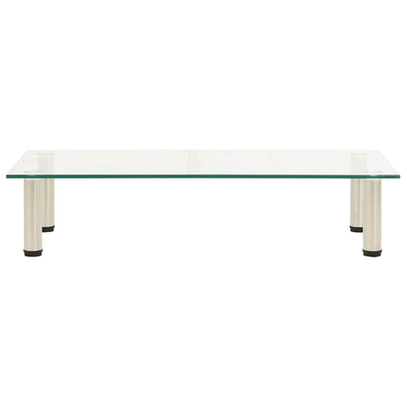 Vidaxl tv-meubel 80x35x17 cm gehard glas transparant
