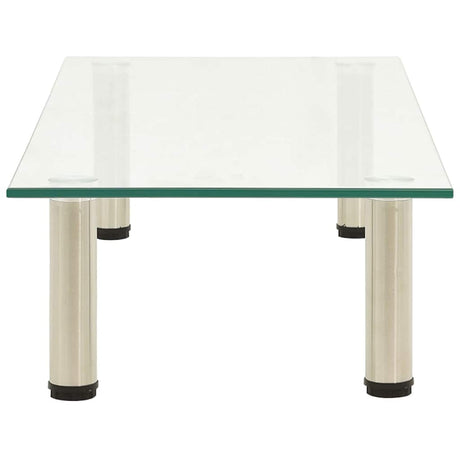 Vidaxl tv-meubel 80x35x17 cm gehard glas transparant