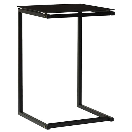 Vidaxl bijzettafel 40x40x60 cm gehard glas zwart