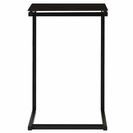 Vidaxl bijzettafel 40x40x60 cm gehard glas zwart