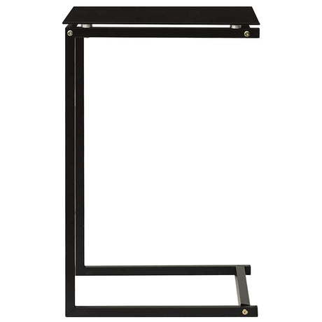 Vidaxl bijzettafel 40x40x60 cm gehard glas zwart