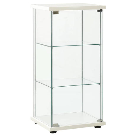 Vidaxl vitrinekast gehard glas wit