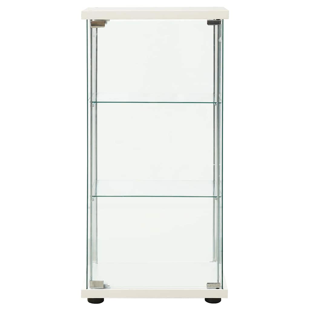 Vidaxl vitrinekast gehard glas wit