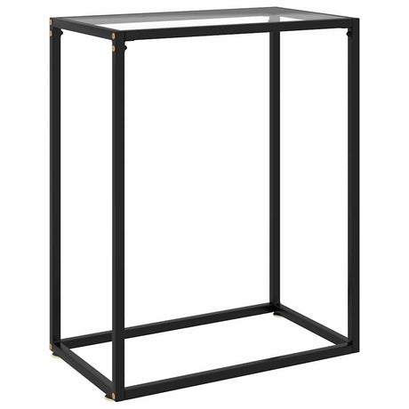 Vidaxl wandtafel 60x35x75 cm gehard glas transparant