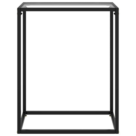 Vidaxl wandtafel 60x35x75 cm gehard glas transparant