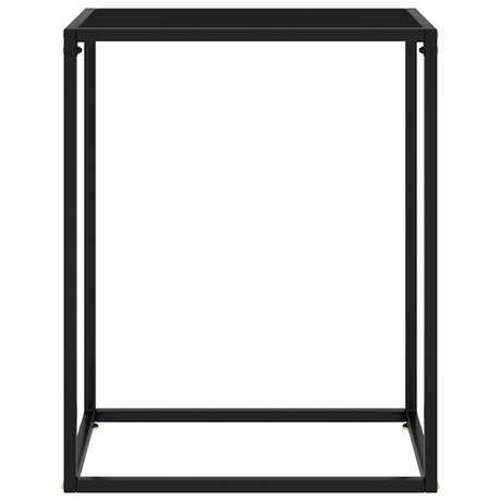 Vidaxl wandtafel 60x35x75 cm gehard glas zwart