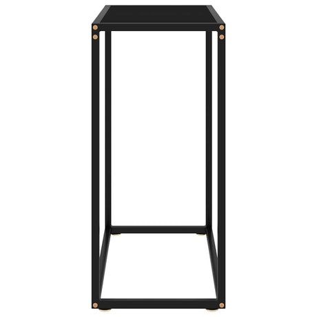 Vidaxl wandtafel 60x35x75 cm gehard glas zwart