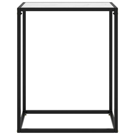 Vidaxl wandtafel 60x35x75 cm gehard glas wit
