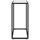 Vidaxl wandtafel 60x35x75 cm gehard glas wit