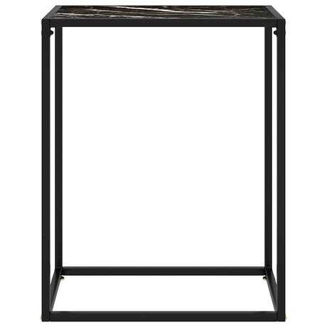 Vidaxl wandtafel 60x35x75 cm gehard glas zwart