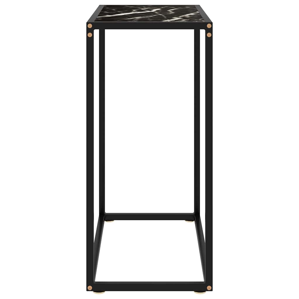 Vidaxl wandtafel 60x35x75 cm gehard glas zwart