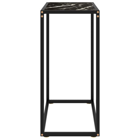 Vidaxl wandtafel 60x35x75 cm gehard glas zwart