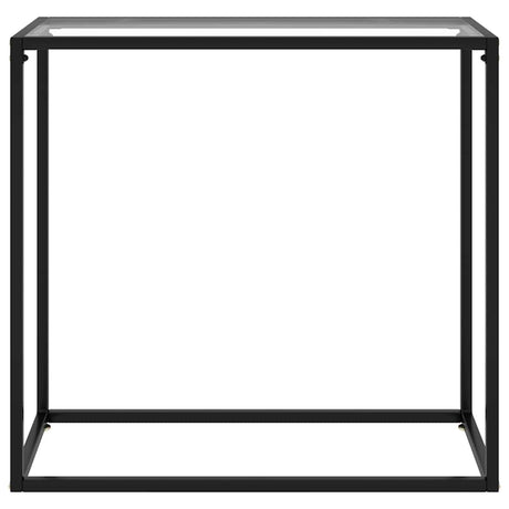 Vidaxl wandtafel 80x35x75 cm gehard glas transparant