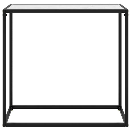 Vidaxl wandtafel 80x35x75 cm gehard glas wit
