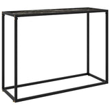 Vidaxl wandtafel 100x35x75 cm gehard glas zwart