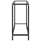 Vidaxl wandtafel 80x35x75 cm gehard glas transparant