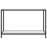 Vidaxl wandtafel 120x35x75 cm gehard glas wit