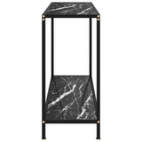 Vidaxl wandtafel 120x35x75 cm gehard glas zwart