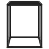 Vidaxl salontafel met zwart glas 40x40x50 cm zwart