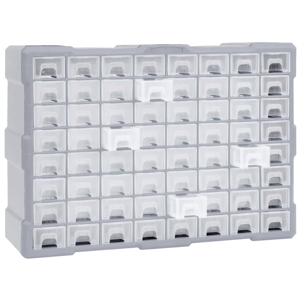 Organizador de Vidaxl con 64 cajones 52x16x37.5 cm