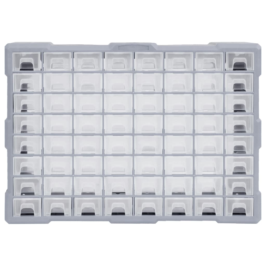 Organizador de Vidaxl con 64 cajones 52x16x37.5 cm