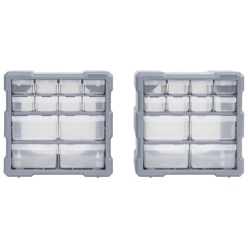 Organizatorzy Vidaxl z 12 szufladami 2 szt. 26,5x16x26 cm