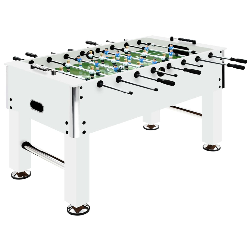 Vidaxl football table 60 kg 140x74.5x87.5 cm steel white