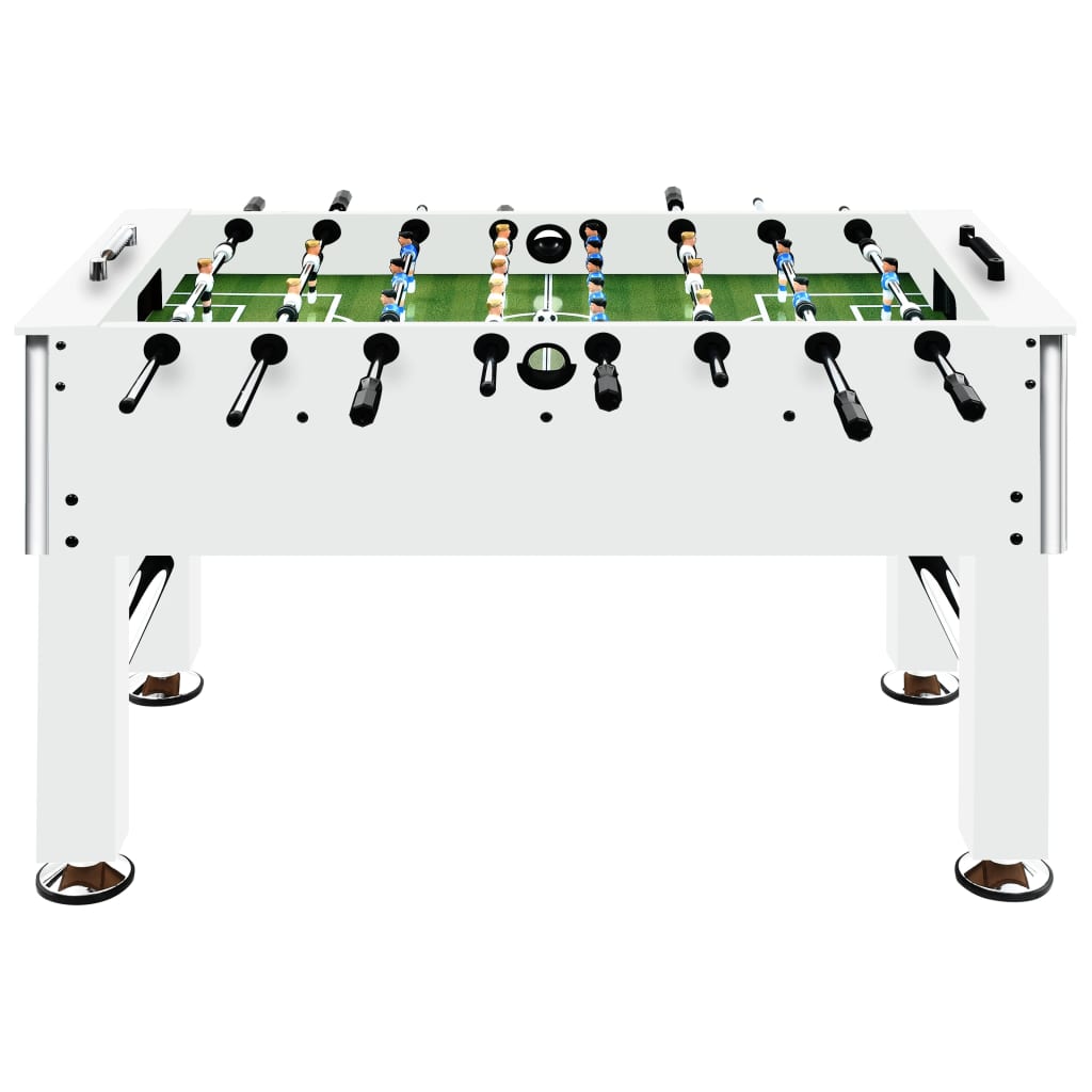 Vidaxl football table 60 kg 140x74.5x87.5 cm steel white