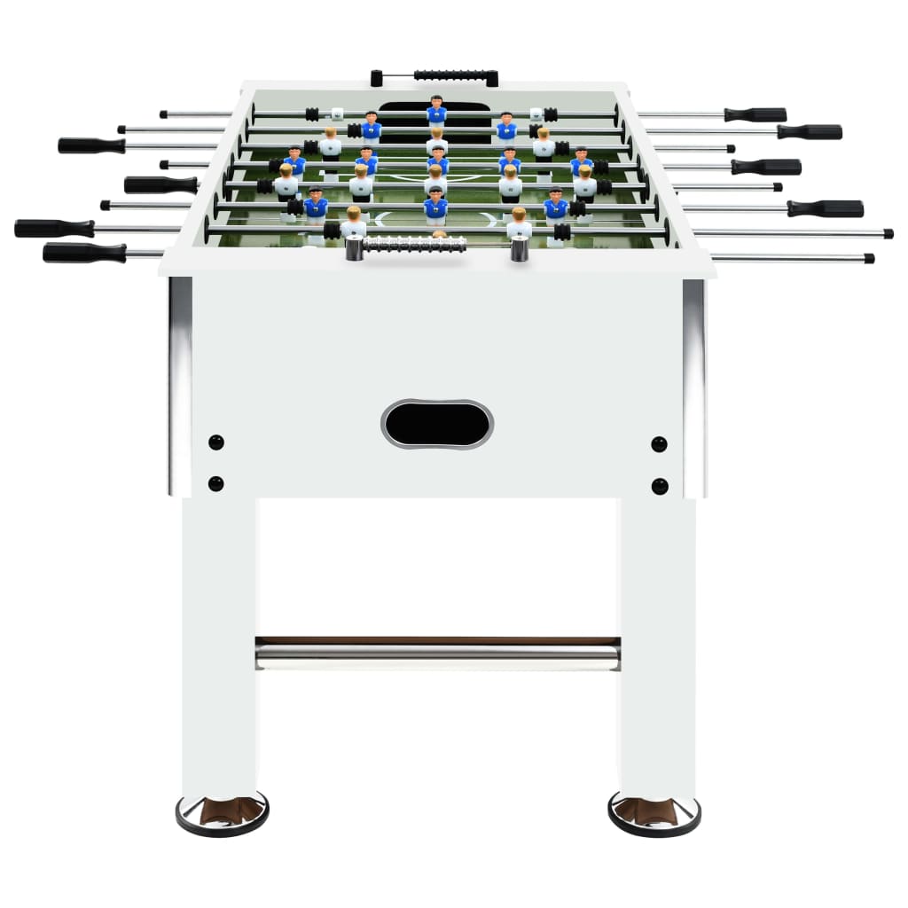 Vidaxl football table 60 kg 140x74.5x87.5 cm steel white